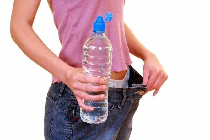 Required amount of water a day for weight loss