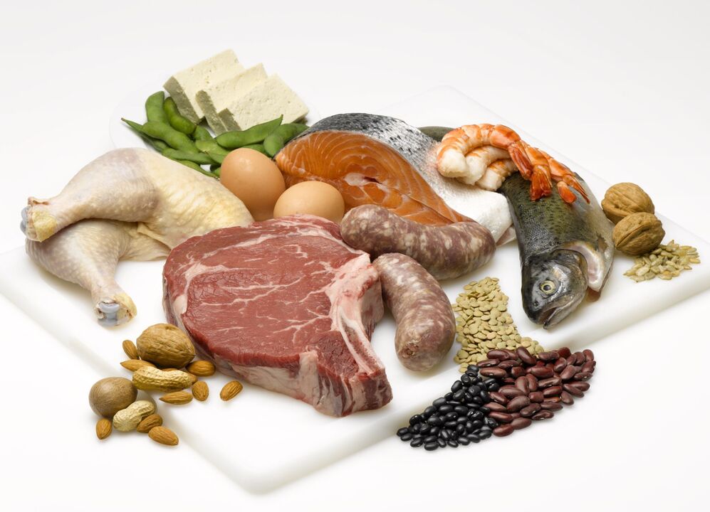 A protein diet is based on eating foods that contain protein.
